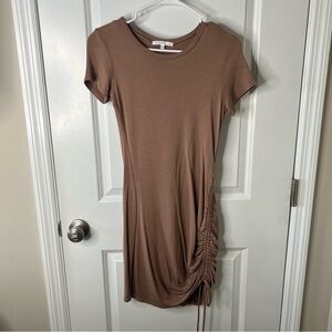 Side Ruched Mini Dress- Super soft and stretchy